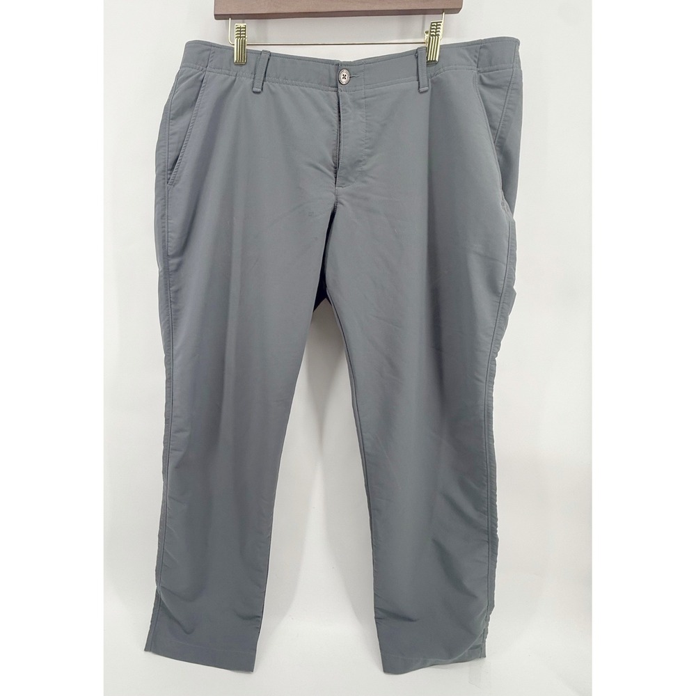 Under Armour Golf Pants Mens 40/30 Gray Straight Leg Performance Lightweight